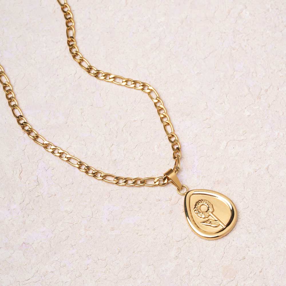 Vintage Coin Medallion Necklace