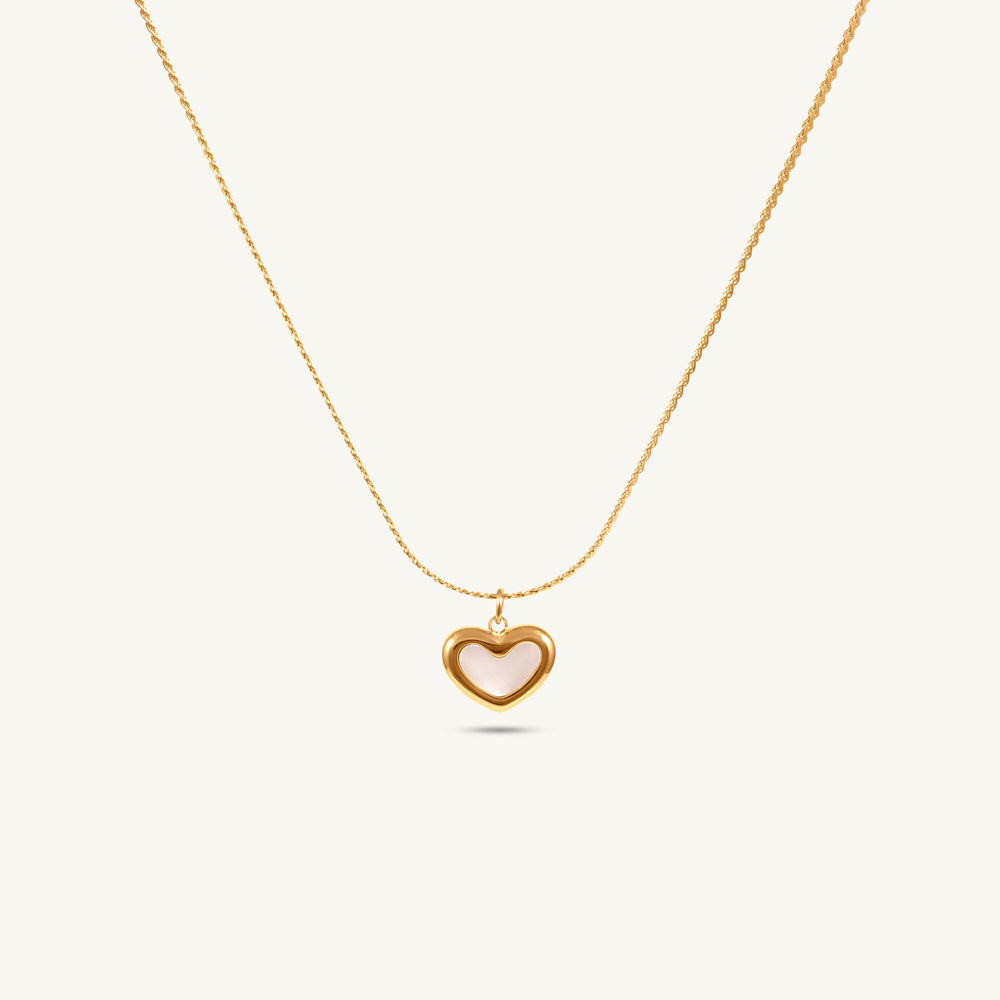 Open Heart Charm Necklace