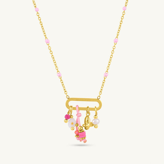 Dangle Charm Link Necklace