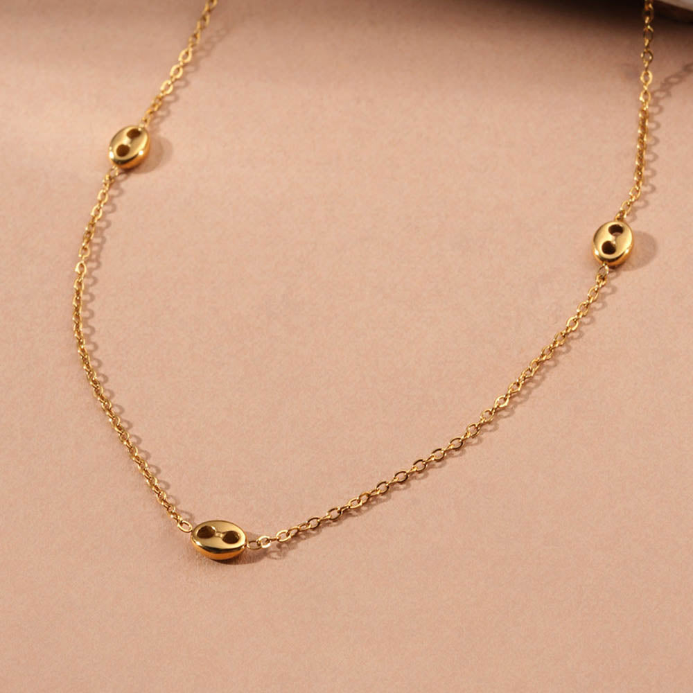 Tiny Orb Station Chain Necklace