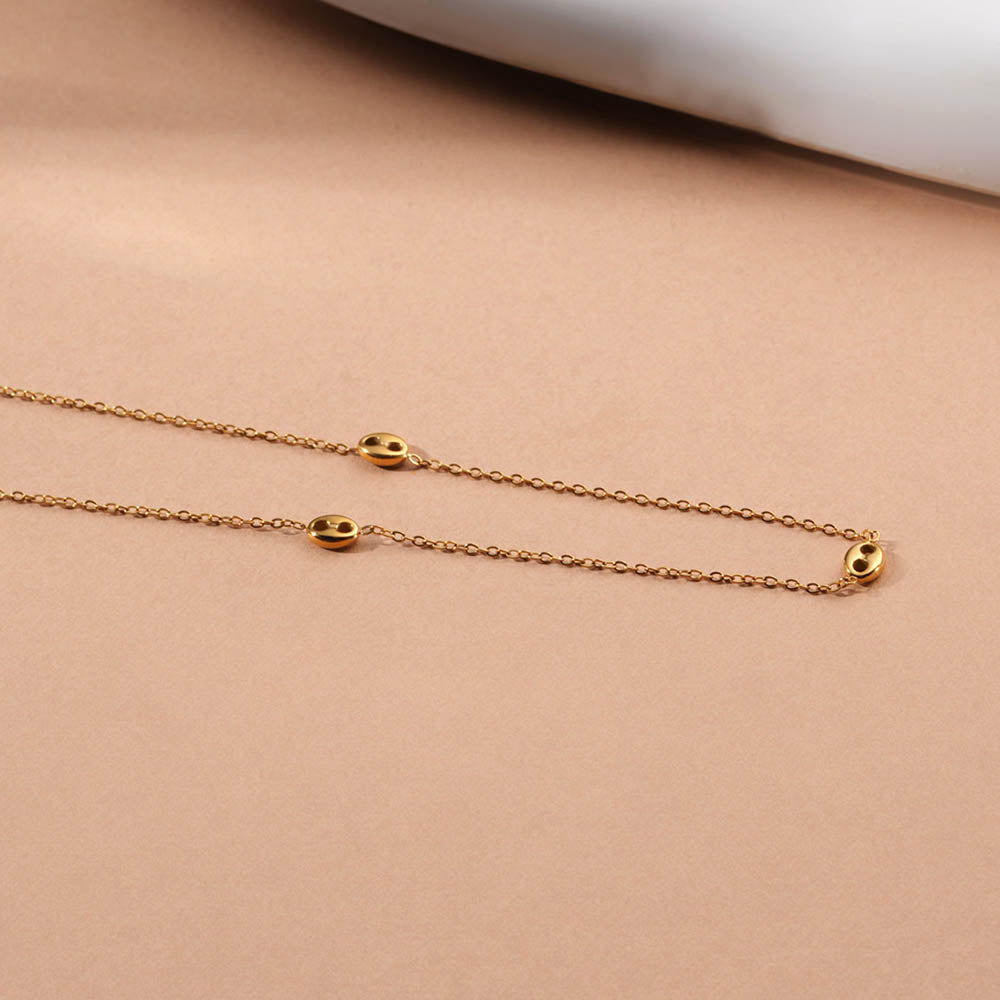 Tiny Orb Station Chain Necklace