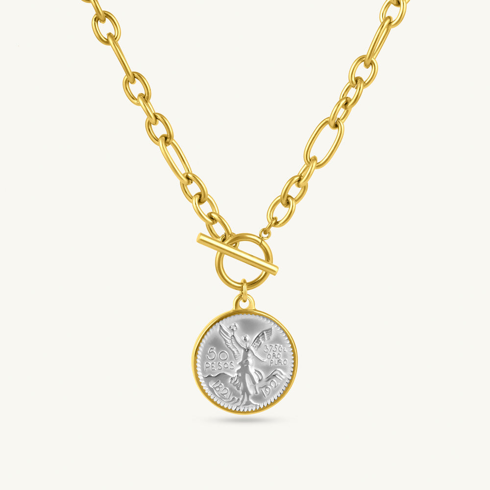 Vintage Angel Emblem Necklace