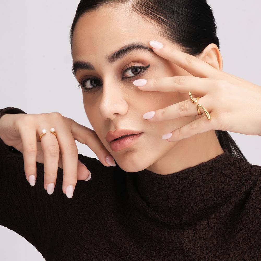 Wavy Spiral Open Band Ring