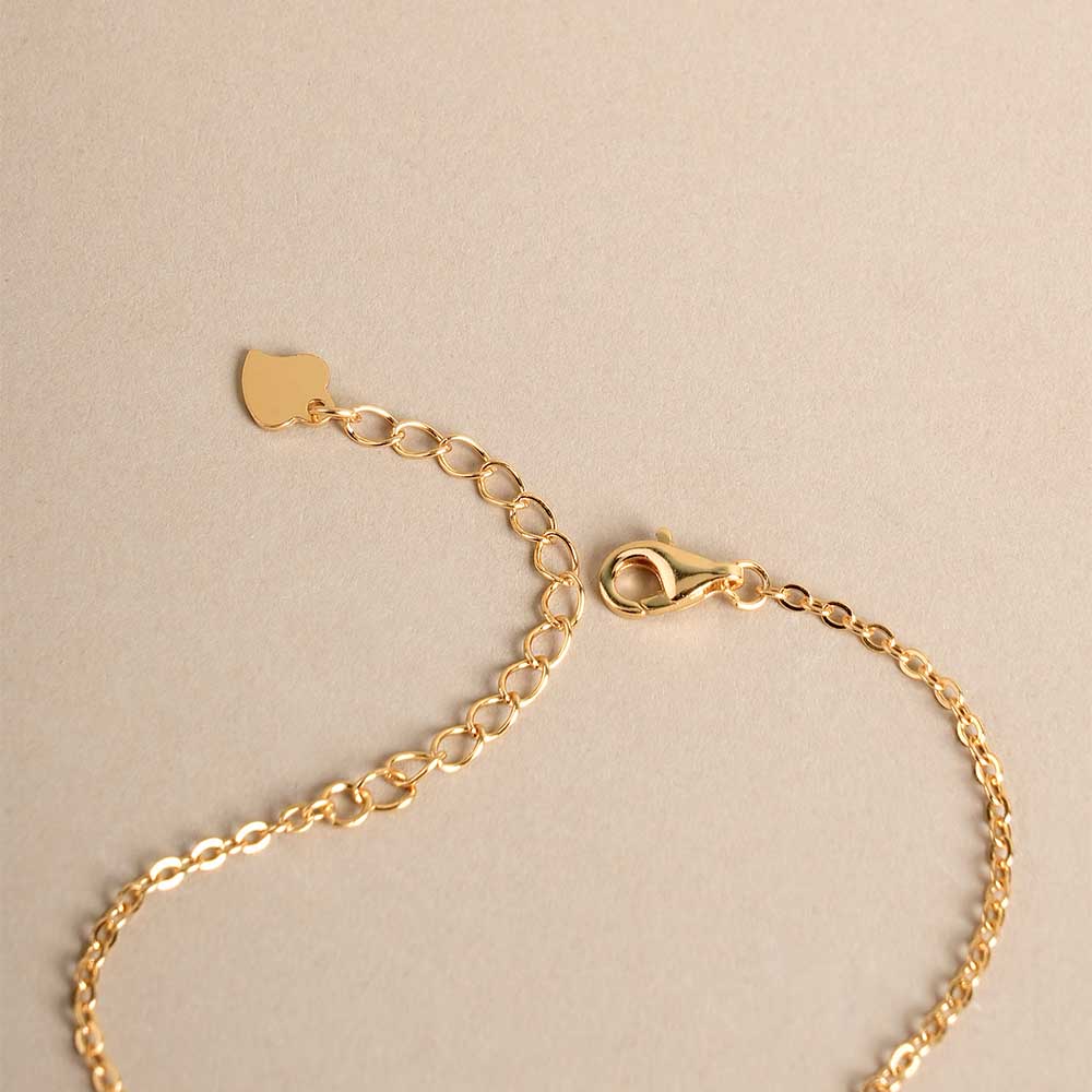 Evil Eye Clover 925 Silver Bracelet