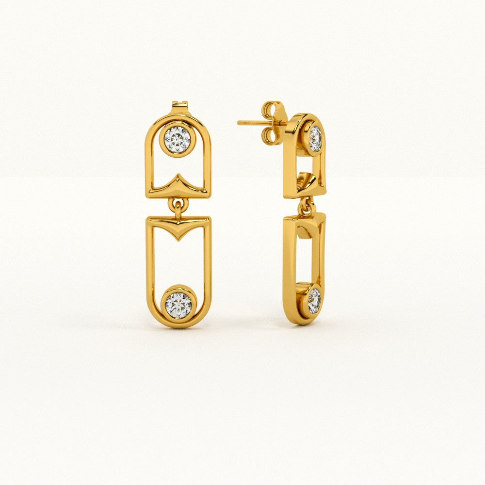 Haloed Signature Earrings