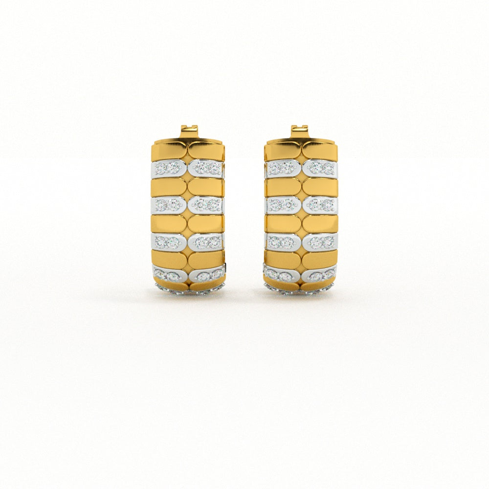Wishbone Glint Signature Hoops Earrings