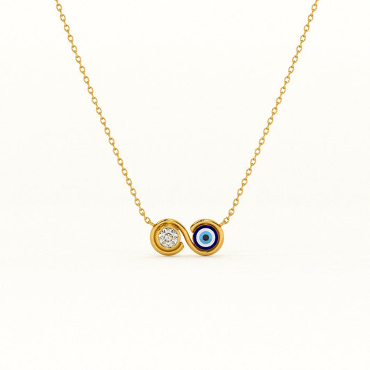 Evil Eye Journey 925 Silver Necklace