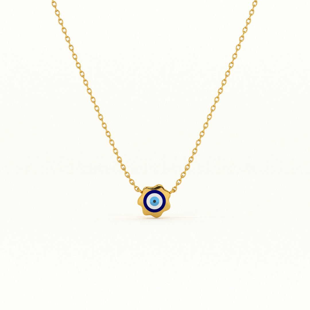 Evil Eye Playful 925 Silver Necklace