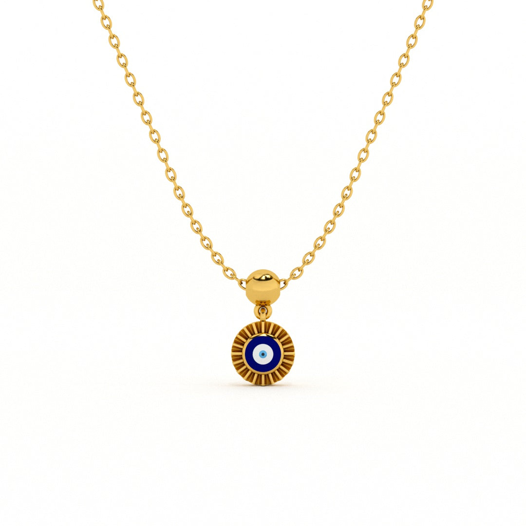Evil Eye Enigma 925 Sterling Silver Necklace