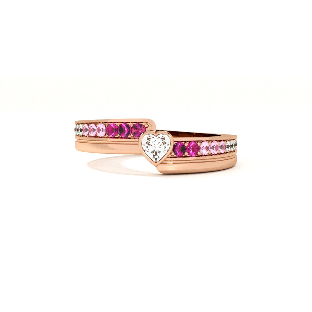 Petal glow Rose Gold 925 Silver Ring