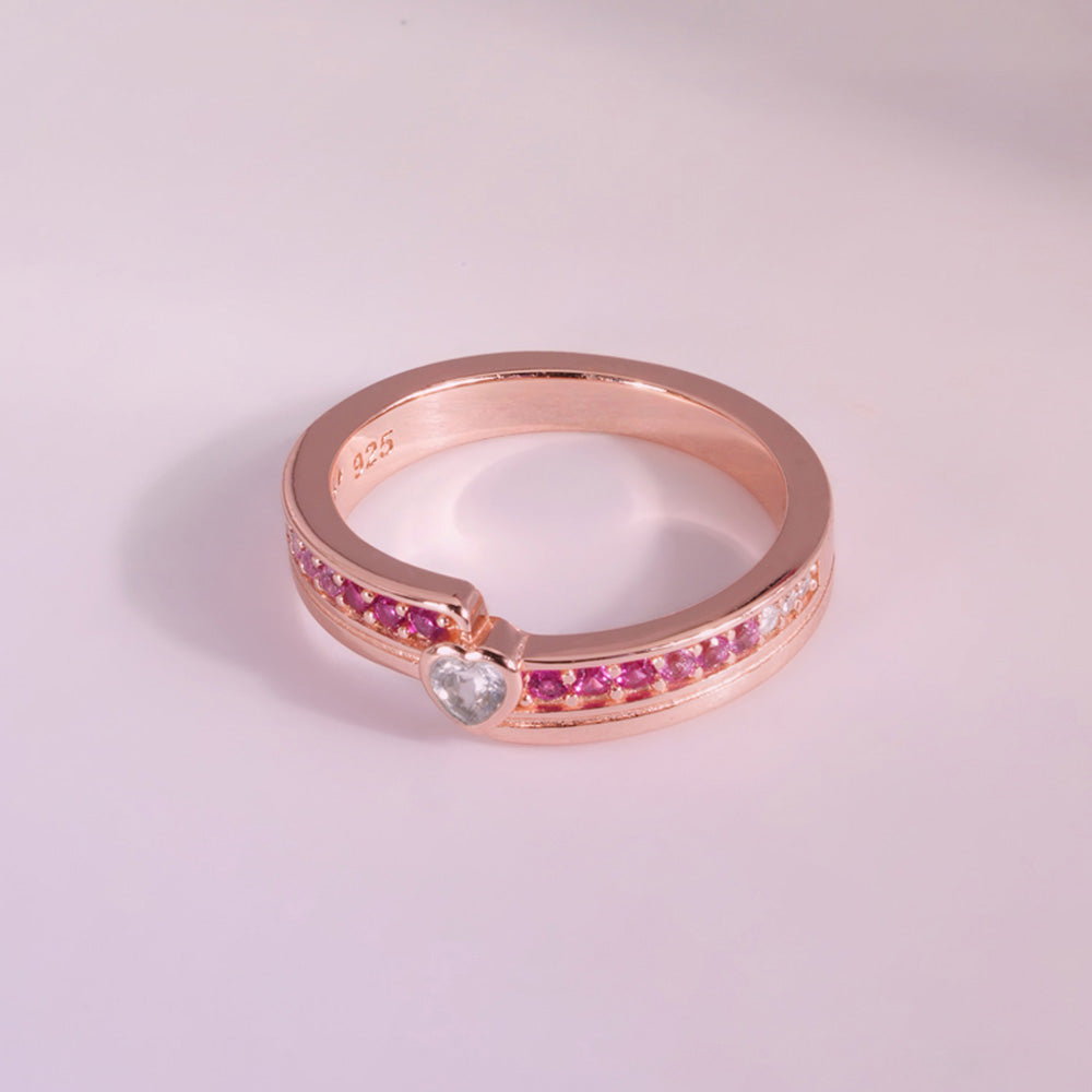 Petal glow Rose Gold 925 Silver Ring