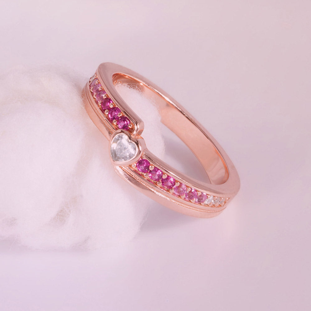 Petal glow Rose Gold 925 Silver Ring