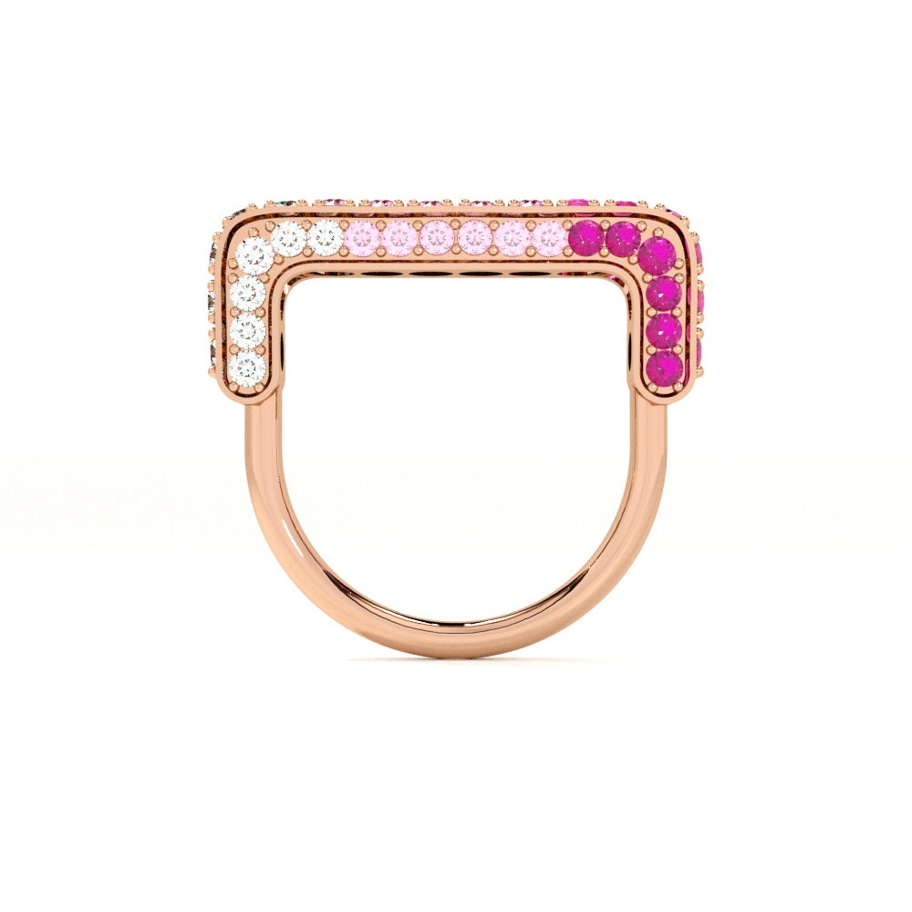 Sakura Mist Rose Gold 925 Silver Ring