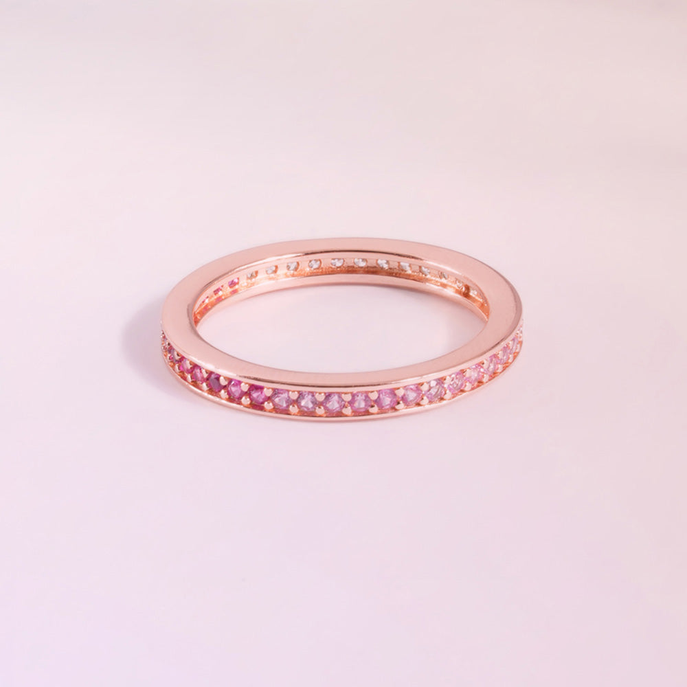 Ombré Aura Rose Gold 925 Silver Ring
