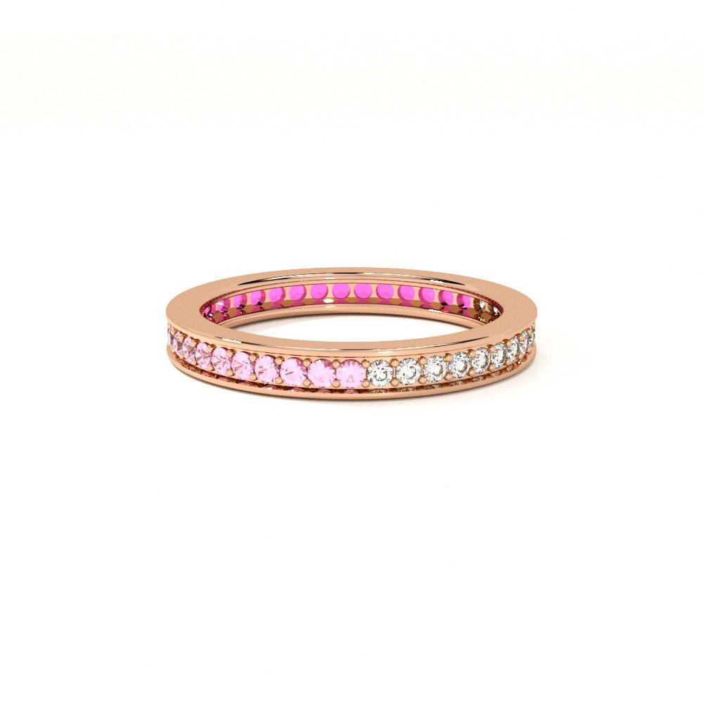 Ombré Aura Rose Gold 925 Silver Ring