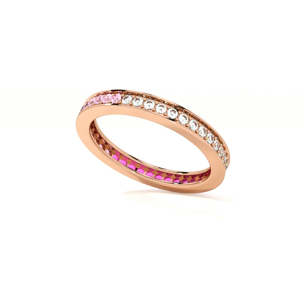 Ombré Aura Rose Gold 925 Silver Ring