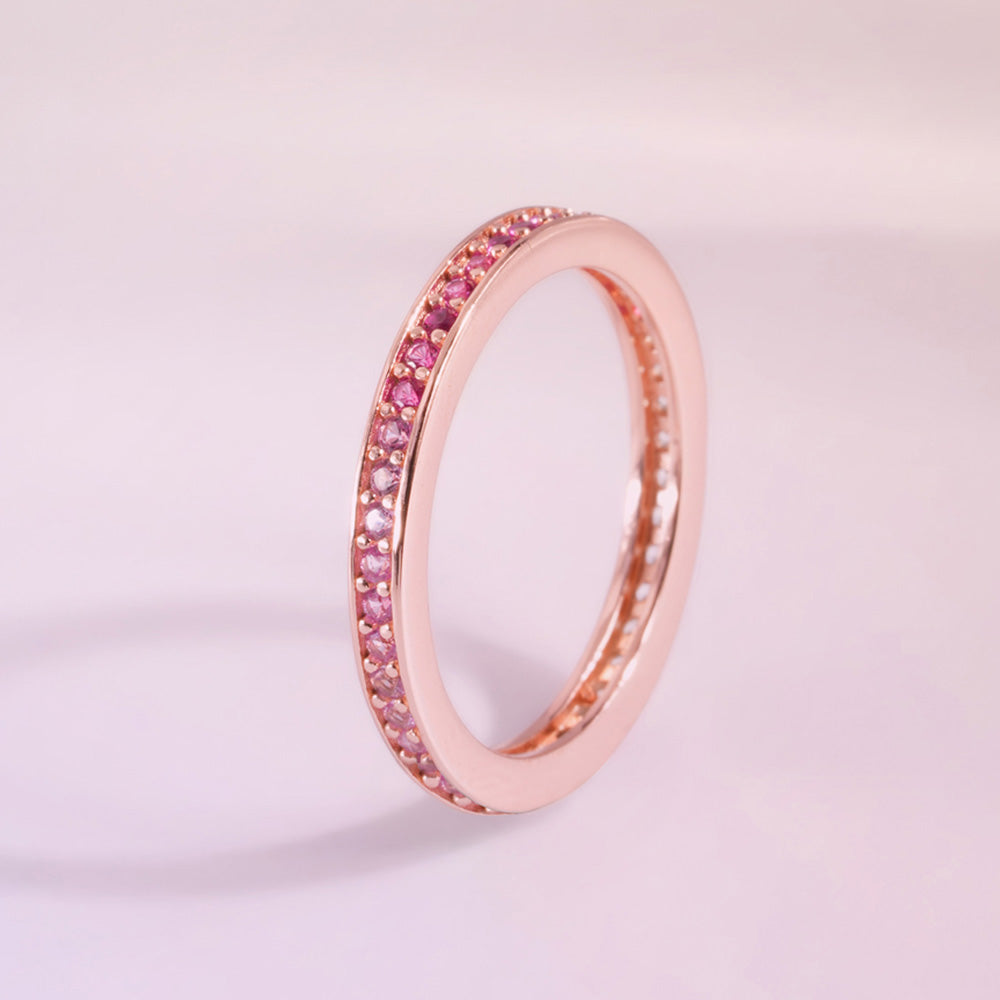 Ombré Aura Rose Gold 925 Silver Ring