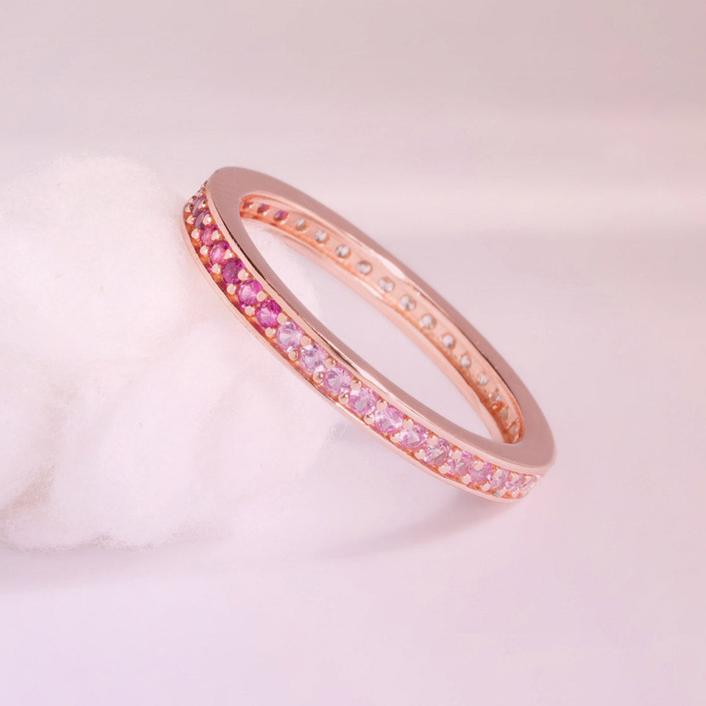 Ombré Aura Rose Gold 925 Silver Ring