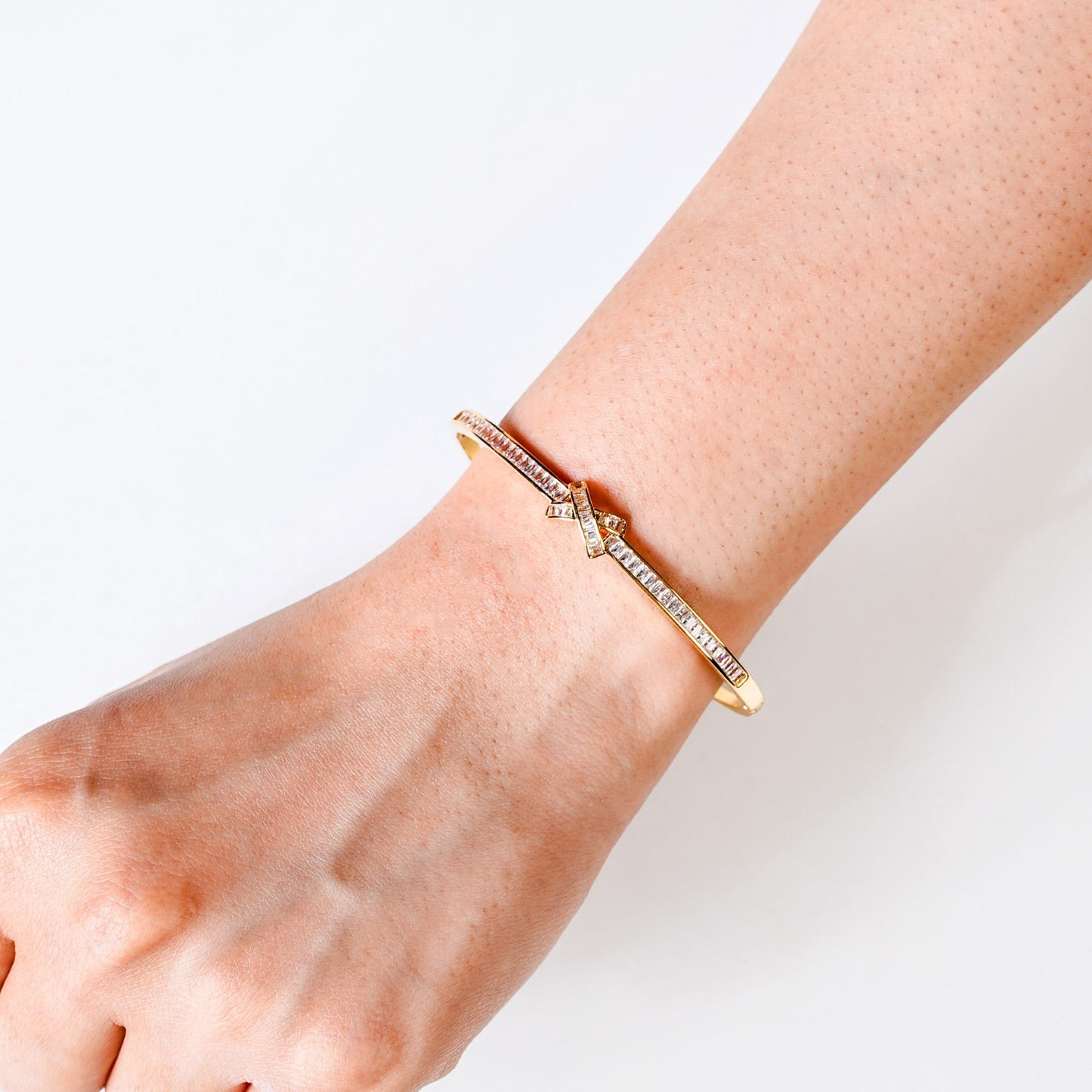 Sacred Sparkle Cross Bracelet Gold