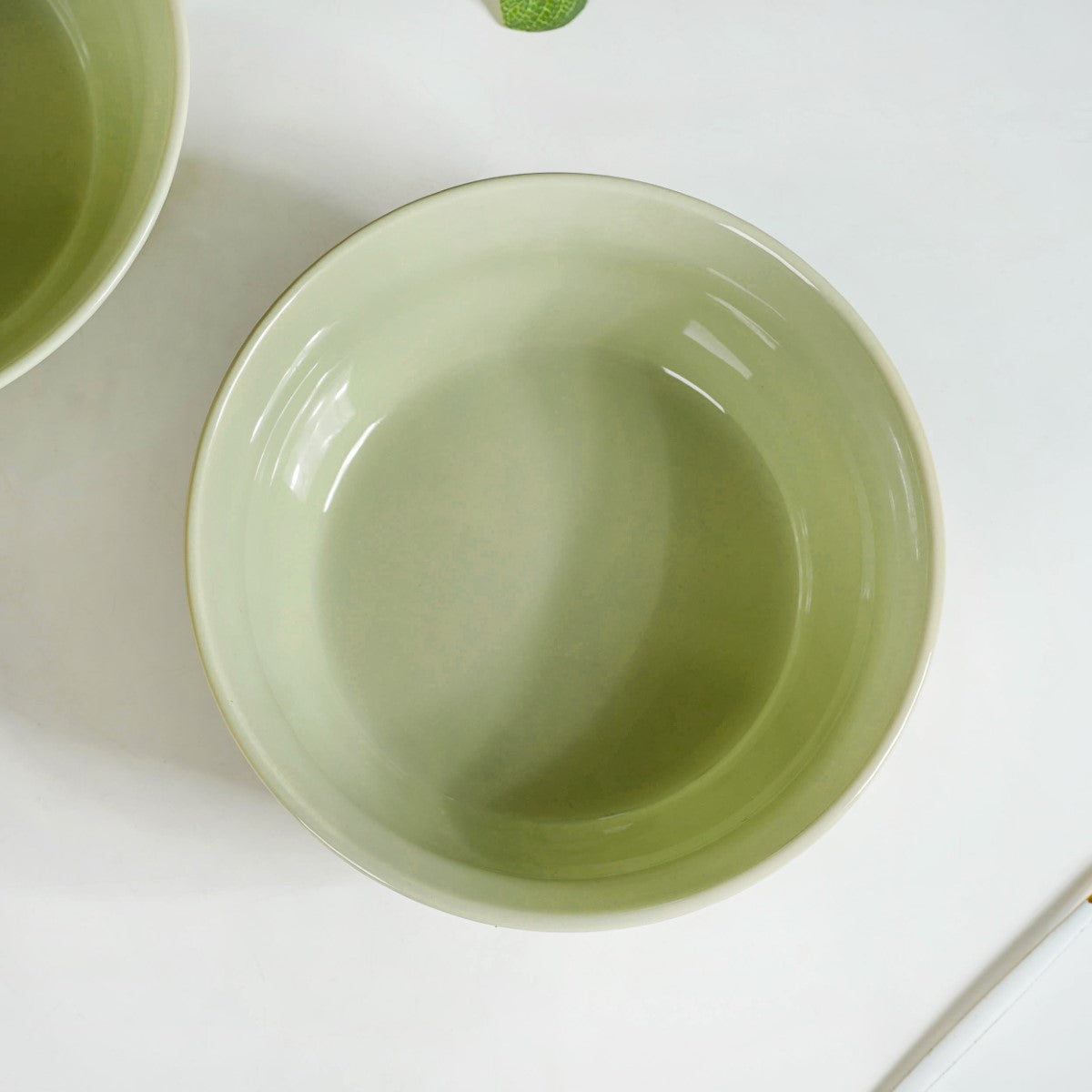 Pebble Textured Serving Bowl Sage Green Set Of 2 1900ml