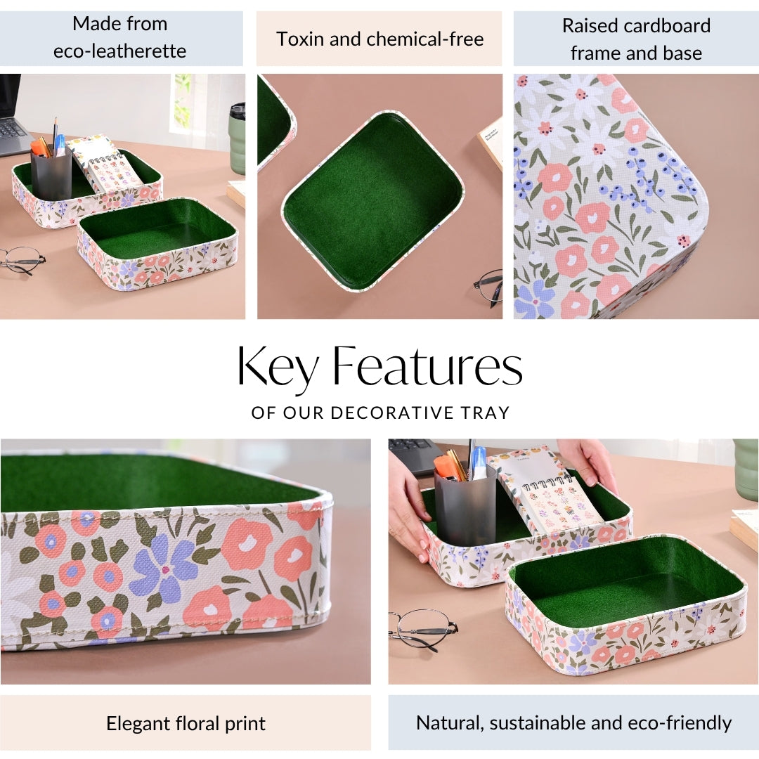 Set Of 2 Florina Desk Organiser Tray