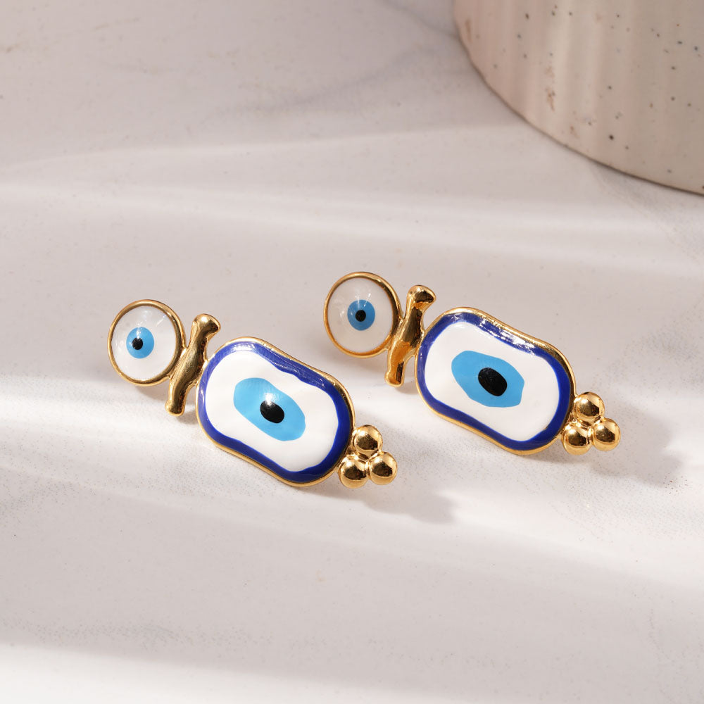 Evil Eye Dangle Earrings