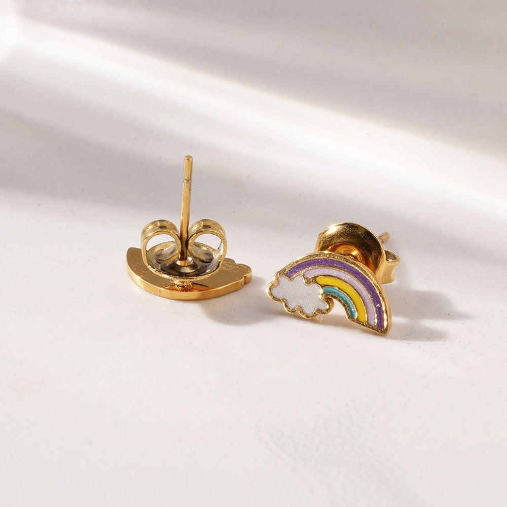 Rainbow Stud Earrings