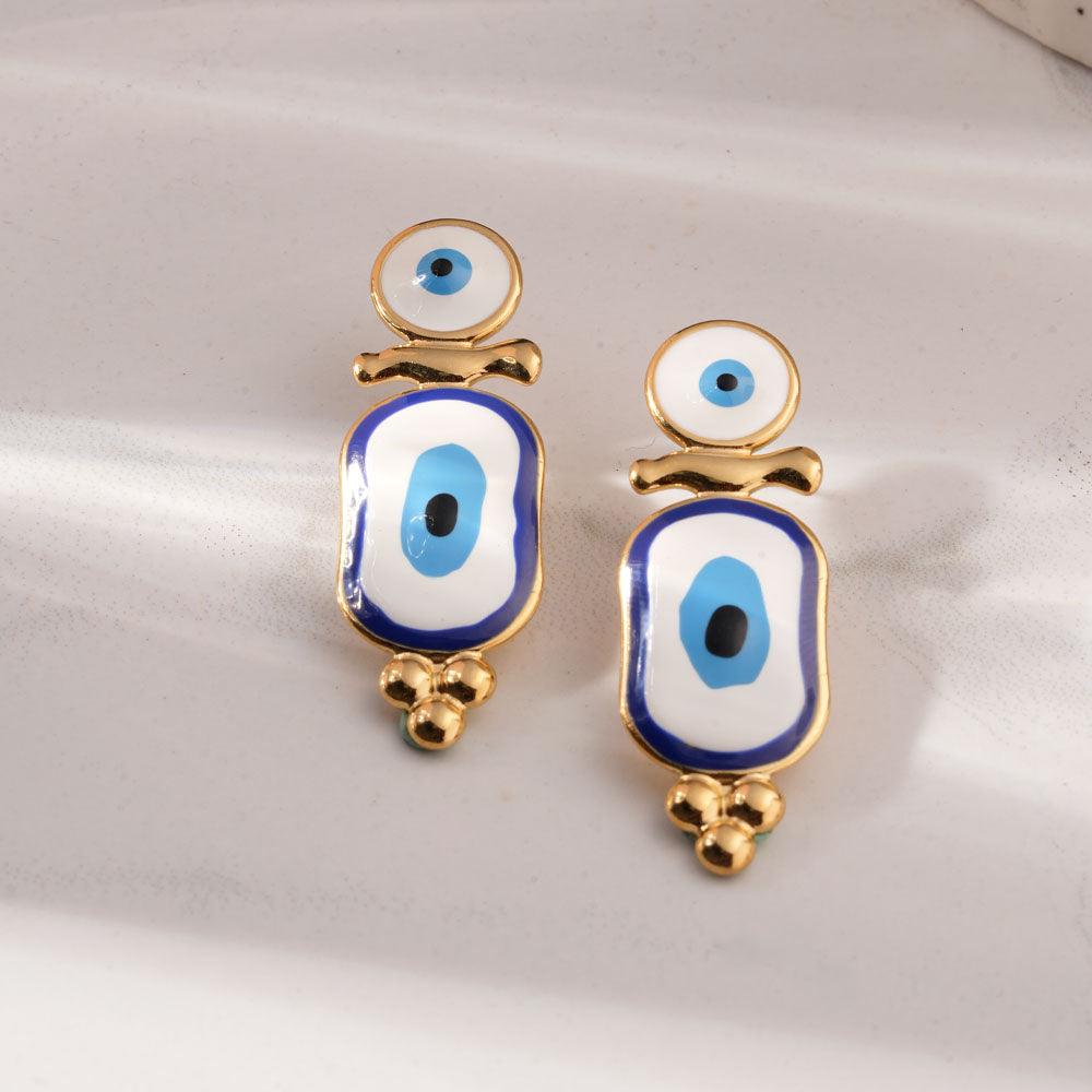 Evil Eye Dangle Earrings