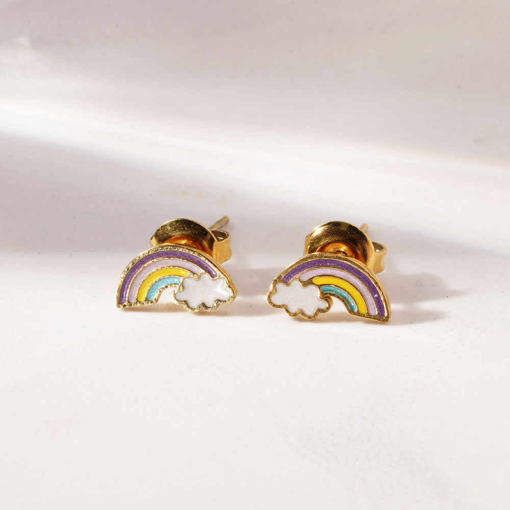 Rainbow Stud Earrings