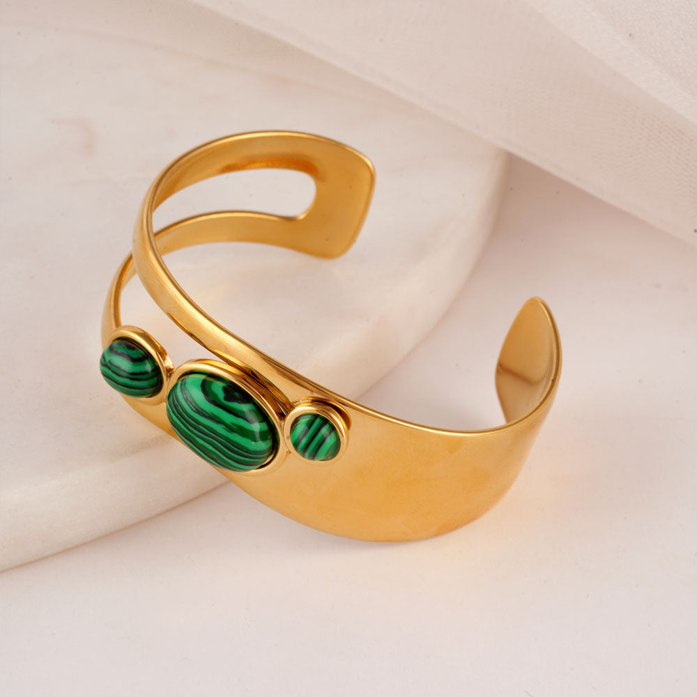 Luxe Stone Cuff Bracelet