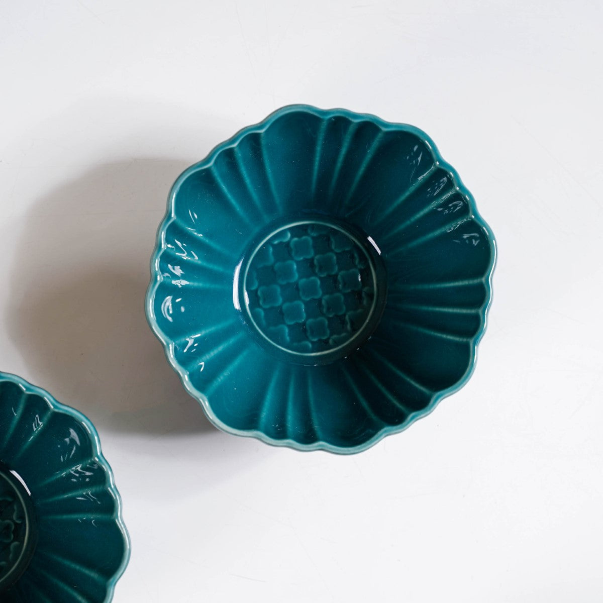 Luxe Ceramic Soup Bowls Dark Green Set Of 4 350ml