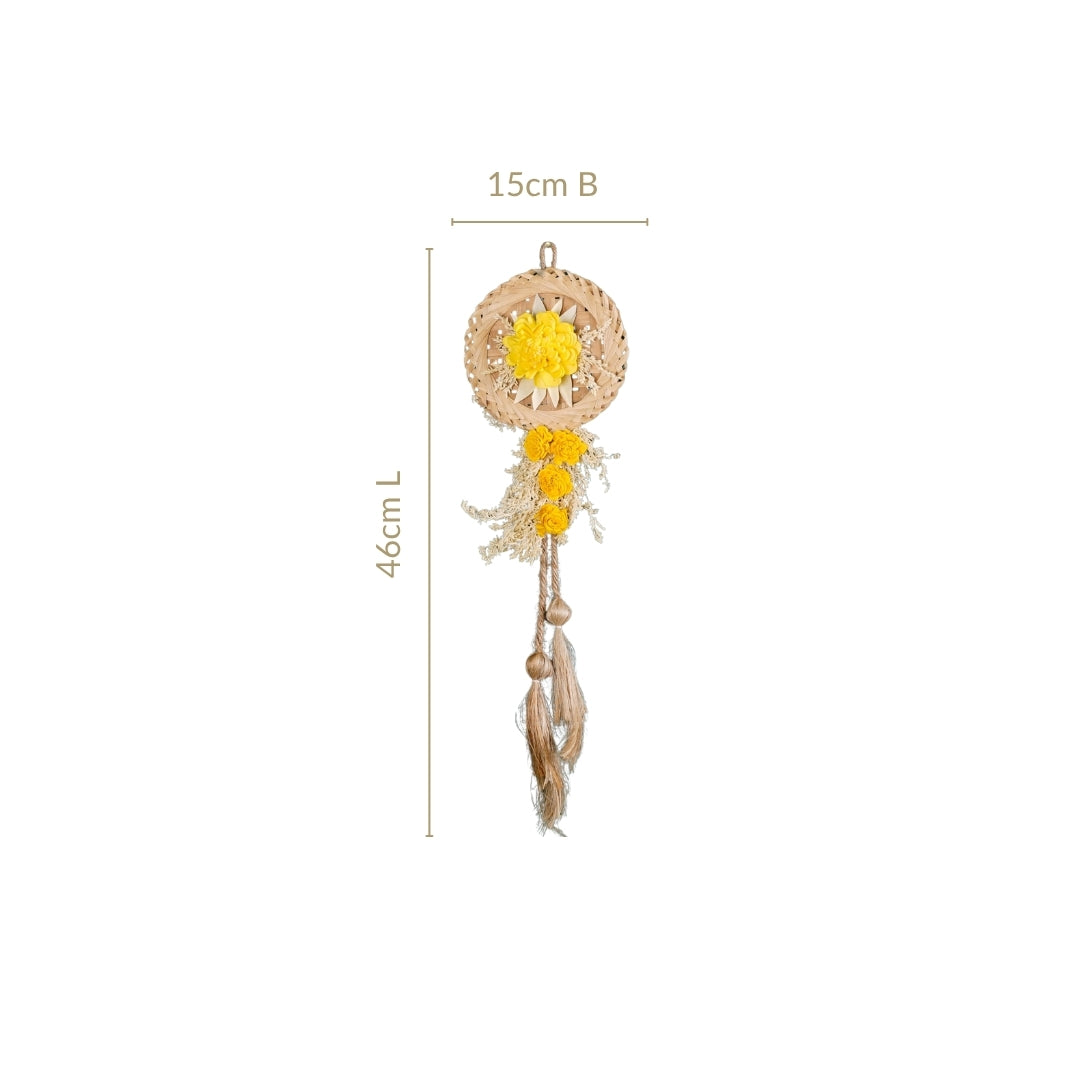 Real Dried Flowers Wall Decor Set Of 4