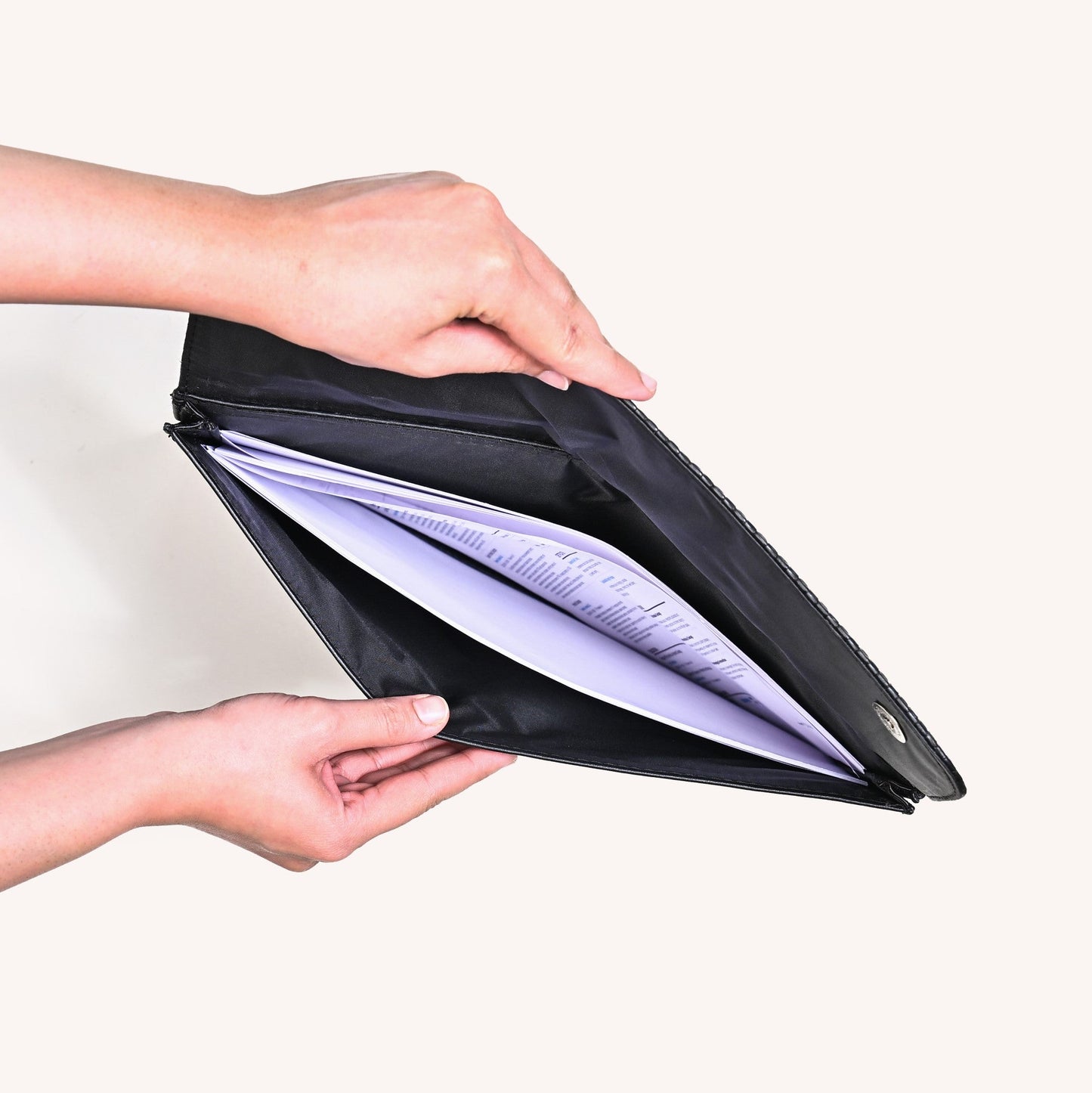 Professional Folder With Two Zipper Pockets