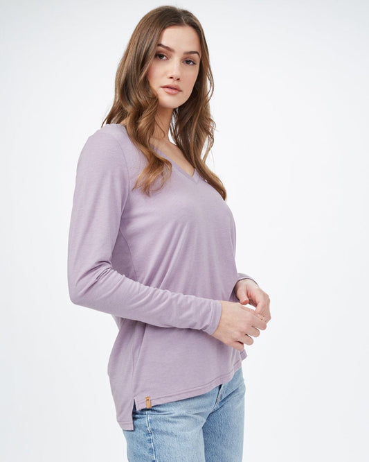 TreeBlend V-Neck Longsleeve T-Shirt
