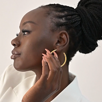 Timeless Styling C Hoops Earrings