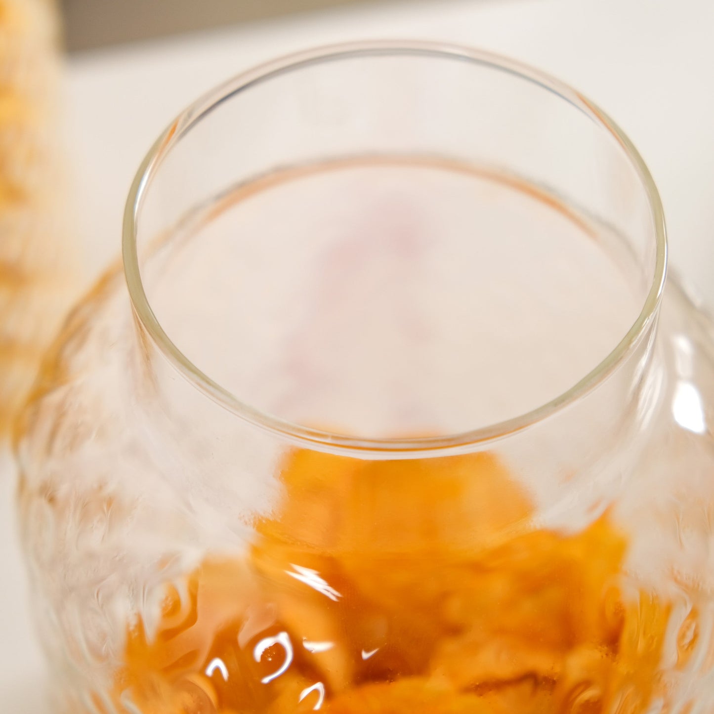 Borosilicate Textured Airtight Jar Set Of 2 1900ml