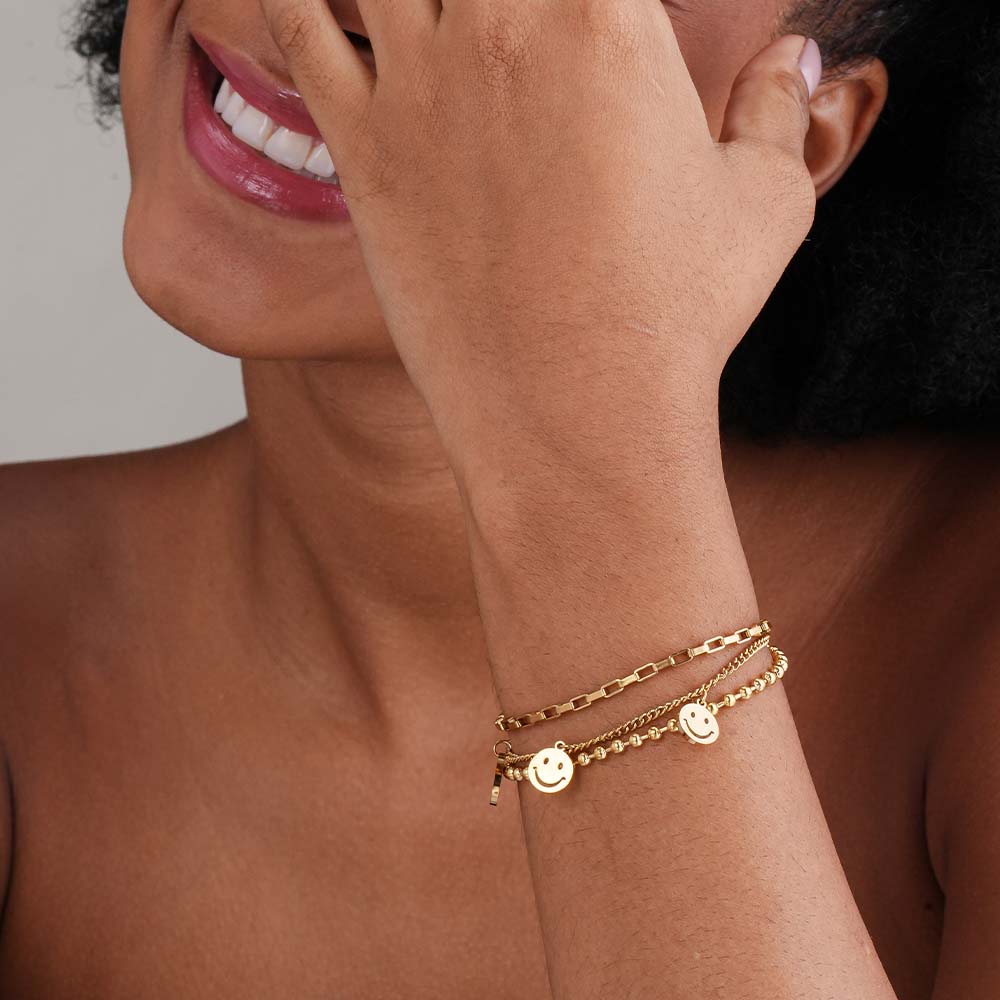 Golden Gleam Charm Bracelet