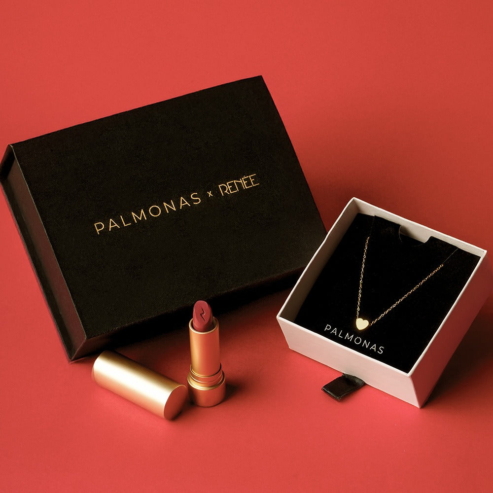 Trendy Freak Paris Heart Necklace X RENEE H2O Hydrating Crème Lipstick