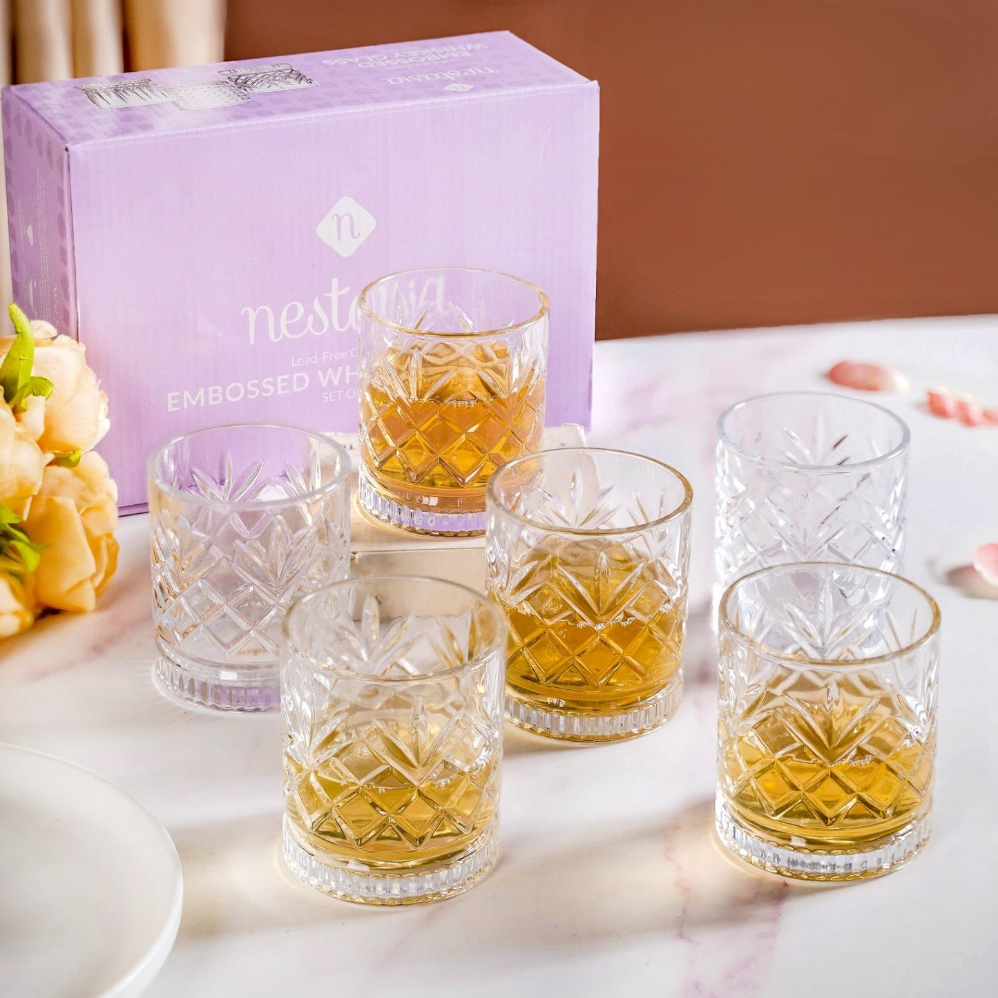 Luxe Whiskey Glass Set Of 6 220ml