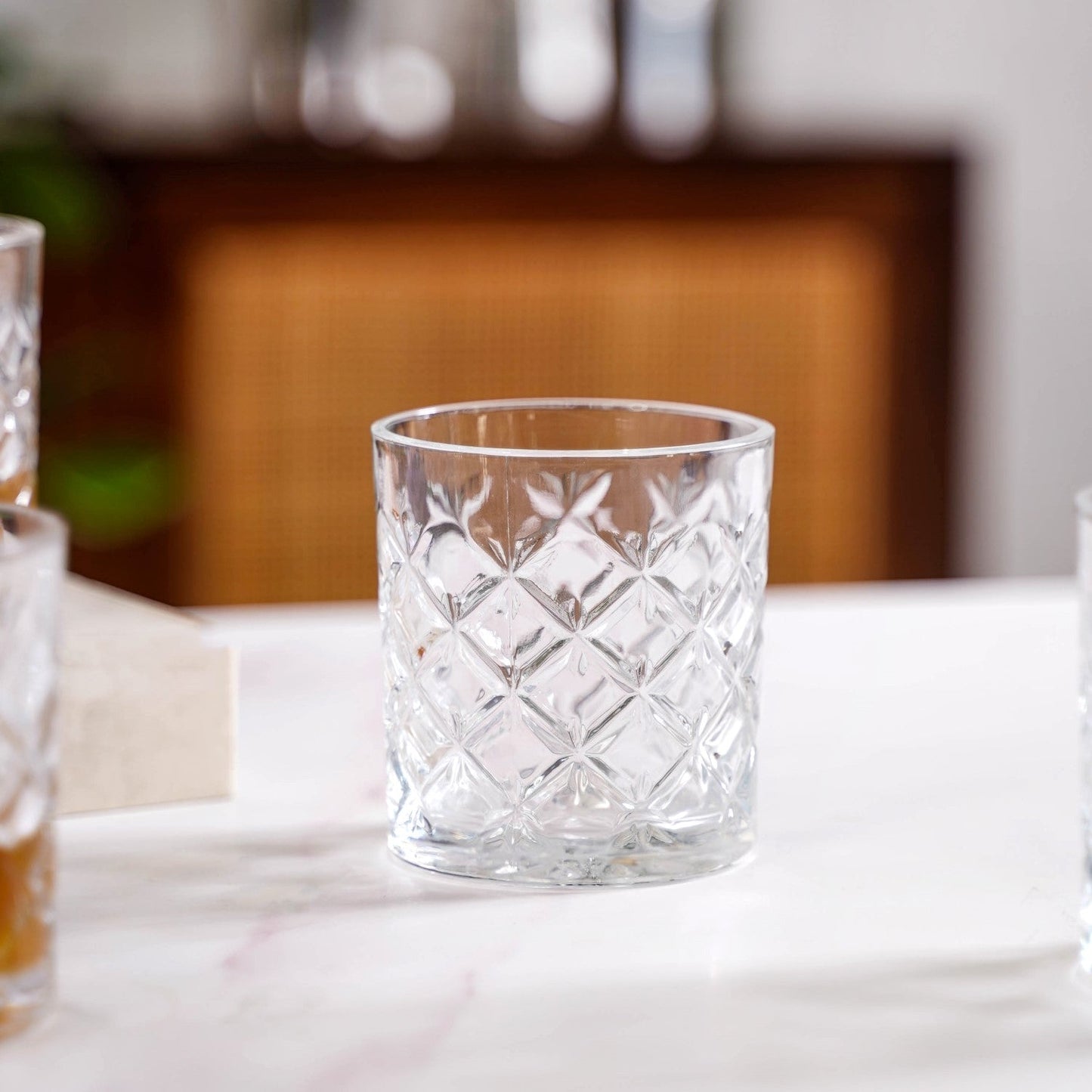 Scotch Glass Crosshatch Pattern Set Of 6 230ml