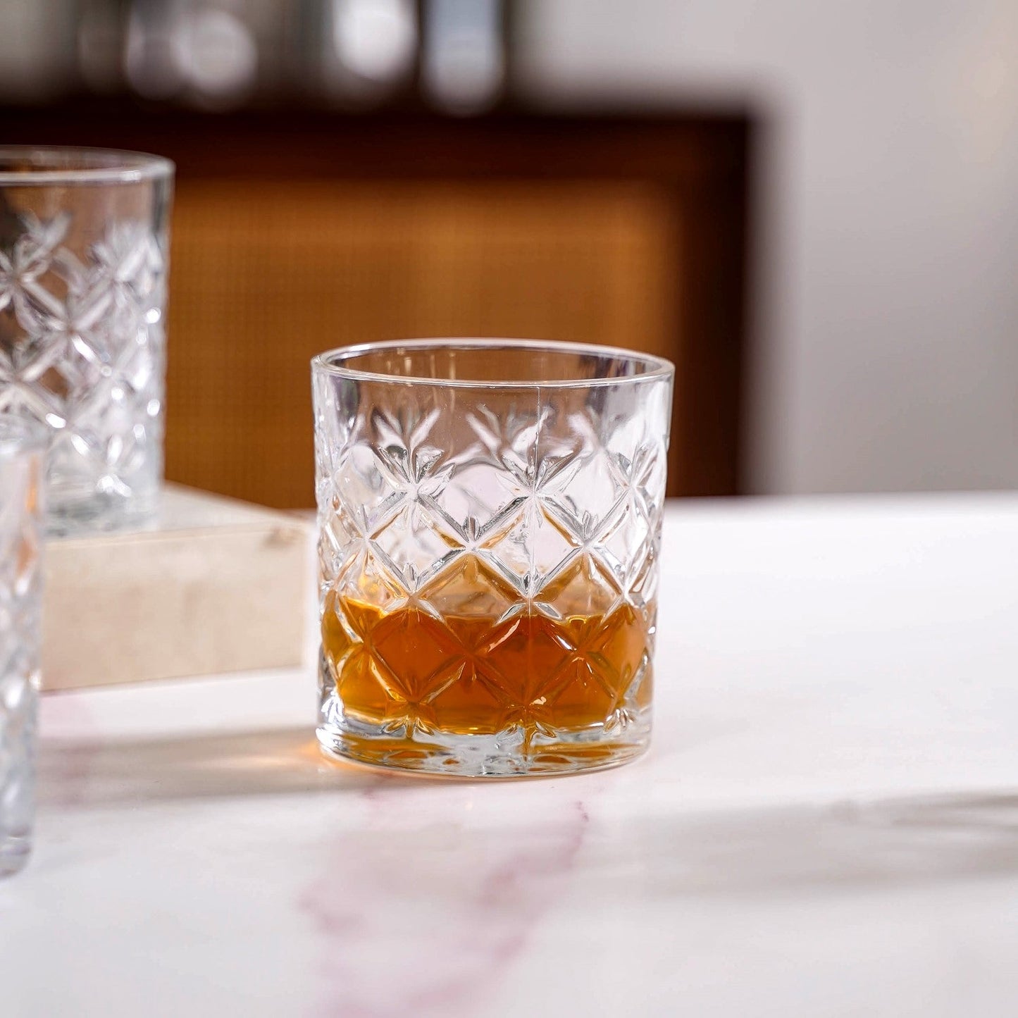 Scotch Glass Crosshatch Pattern Set Of 6 230ml