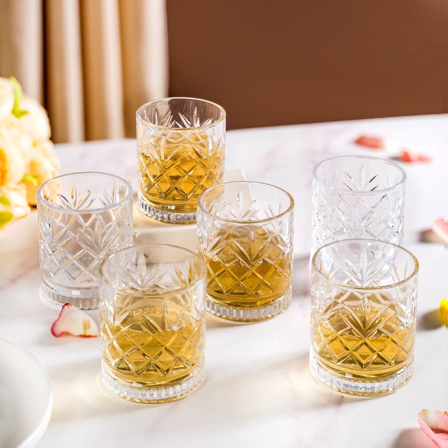 Luxe Whiskey Glass Set Of 6 220ml