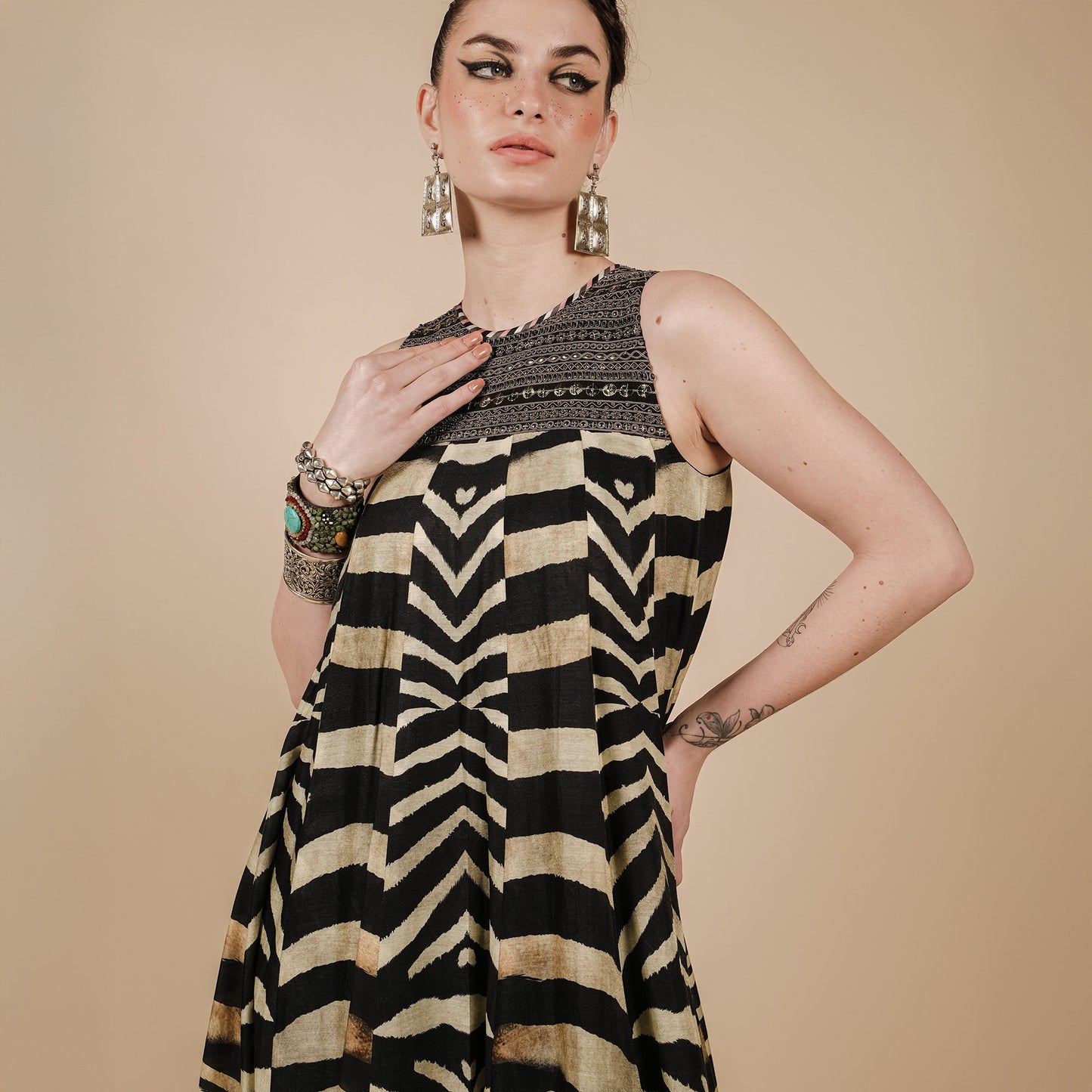 Zebra Print Maxi Dress | CHAR