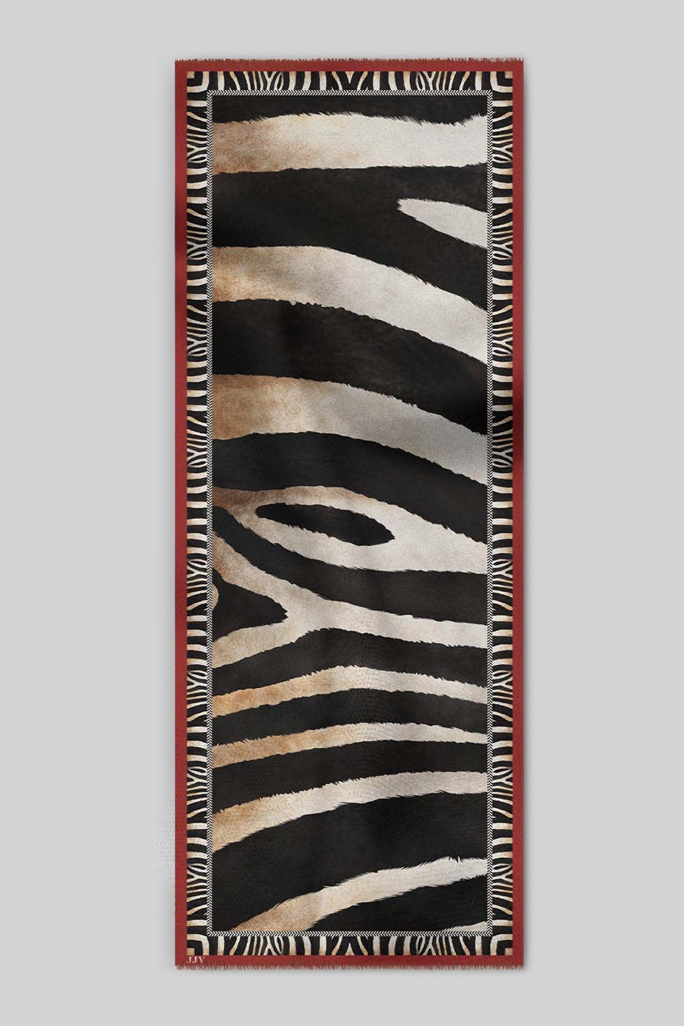 Zebra Print Woollen Scarf