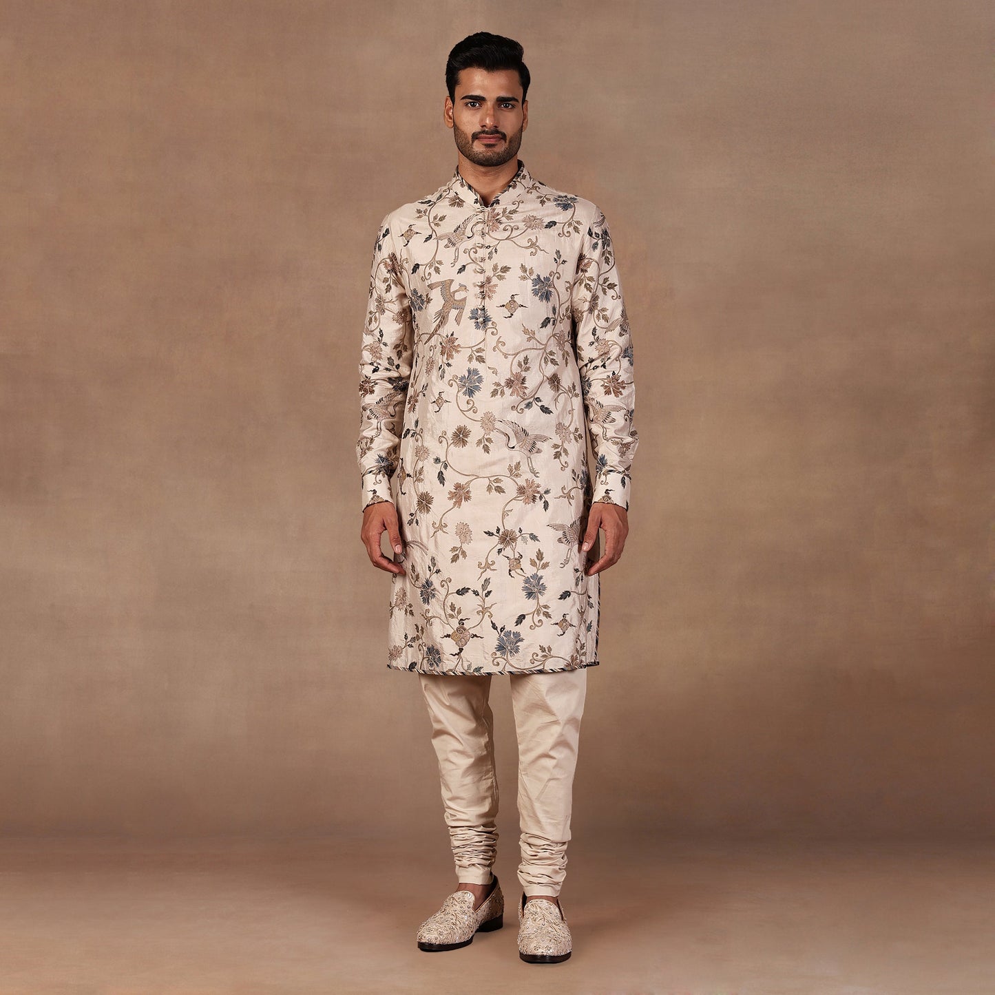 Almond Ivory Kurta Set | EAST
