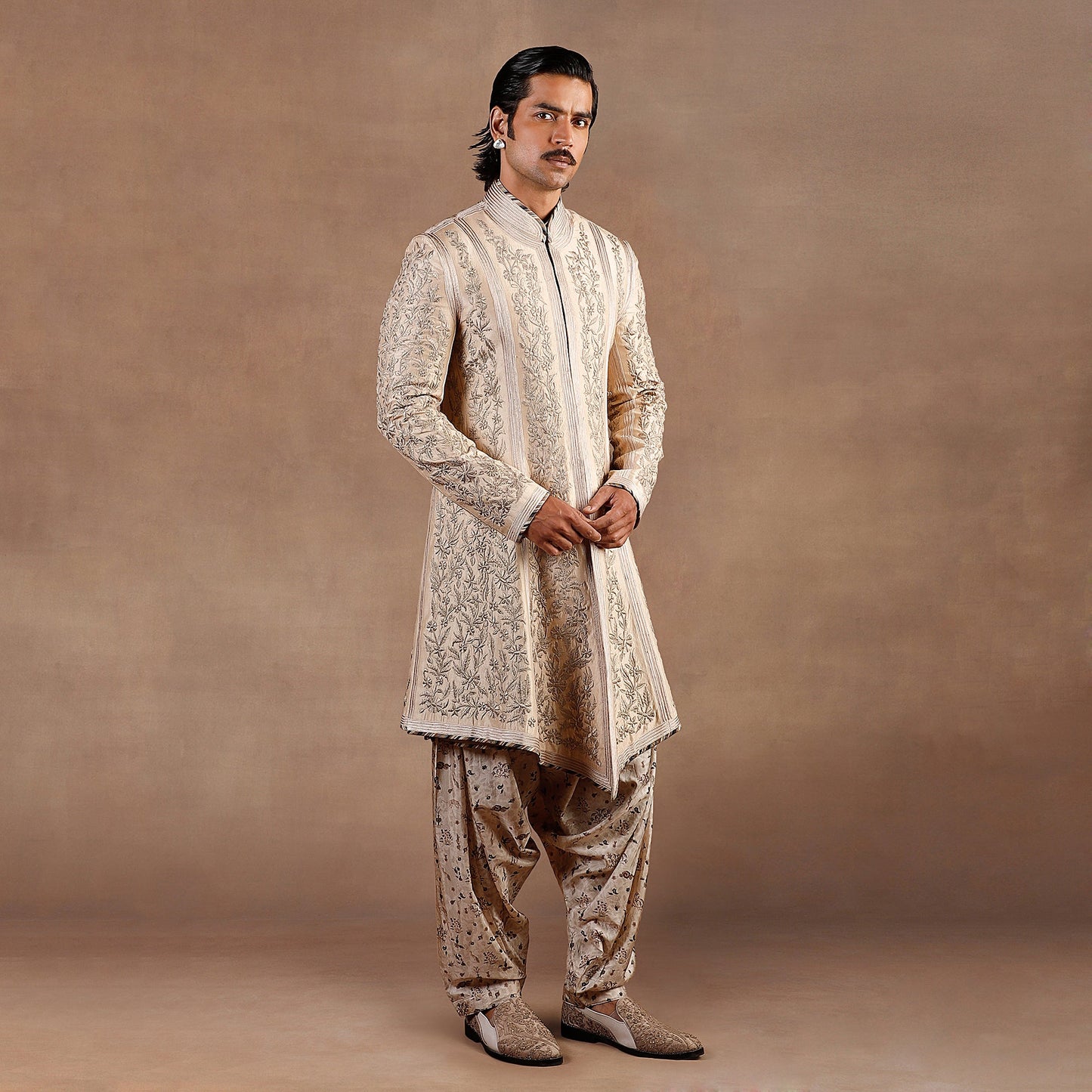 Almond Ivory Sherwani Set | EAST