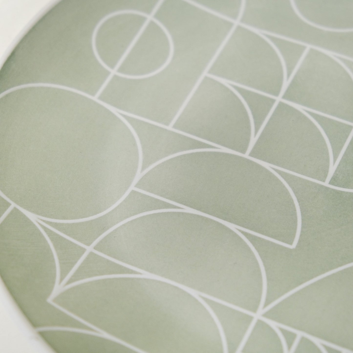 Monvia Geometric Pattern Dinner Plate Set Of 4 Mint 10 Inch