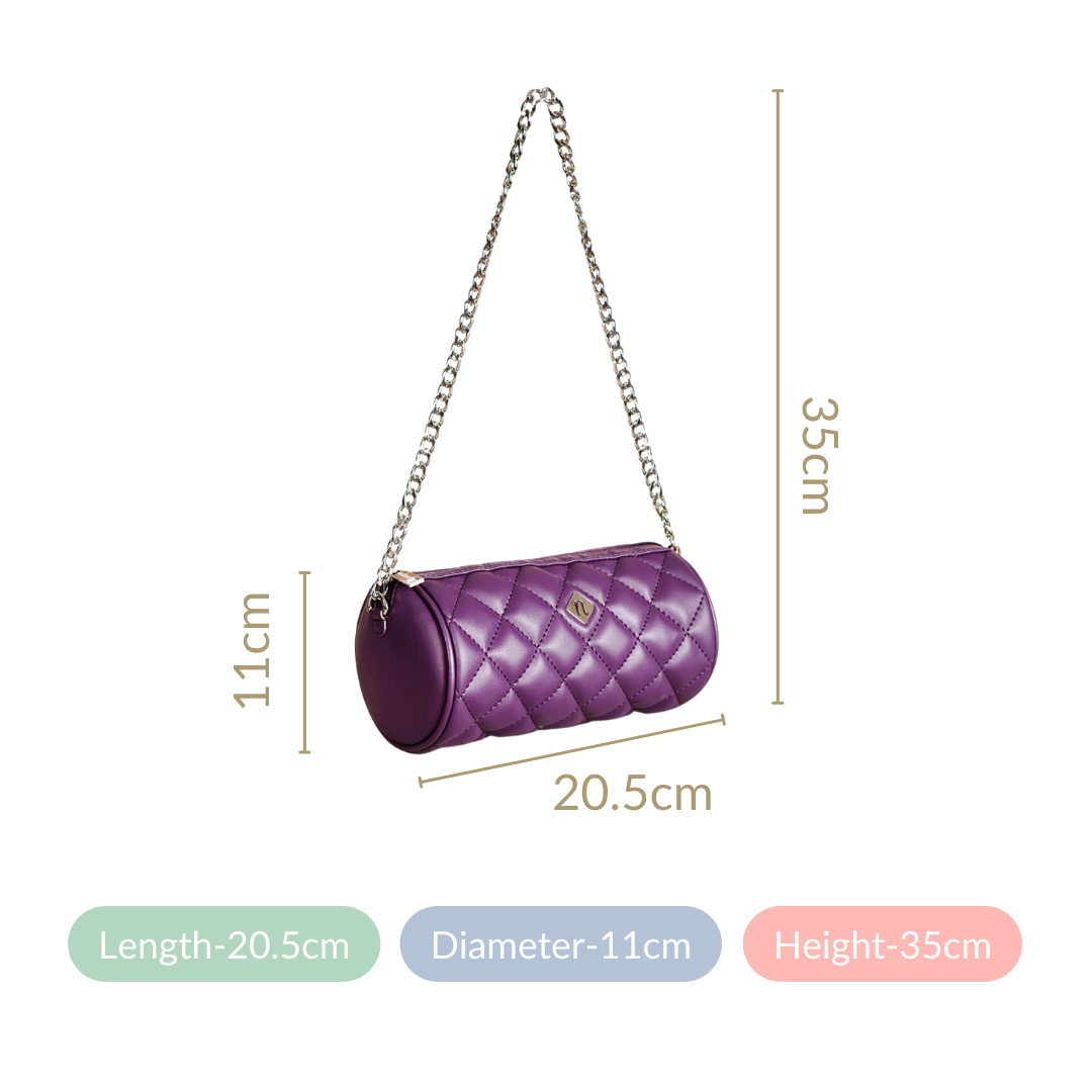 Purple Mini Barrel Bag
