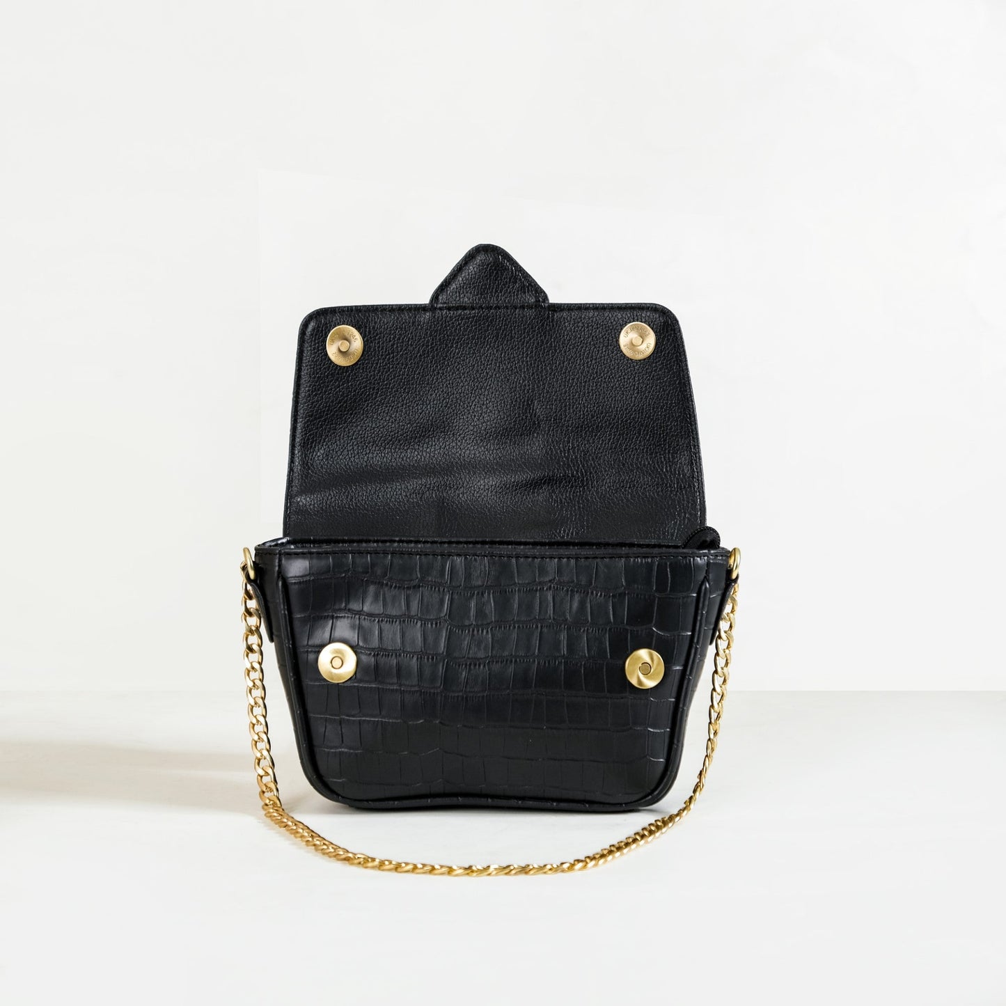 Croco Go-To Outing Bag Black