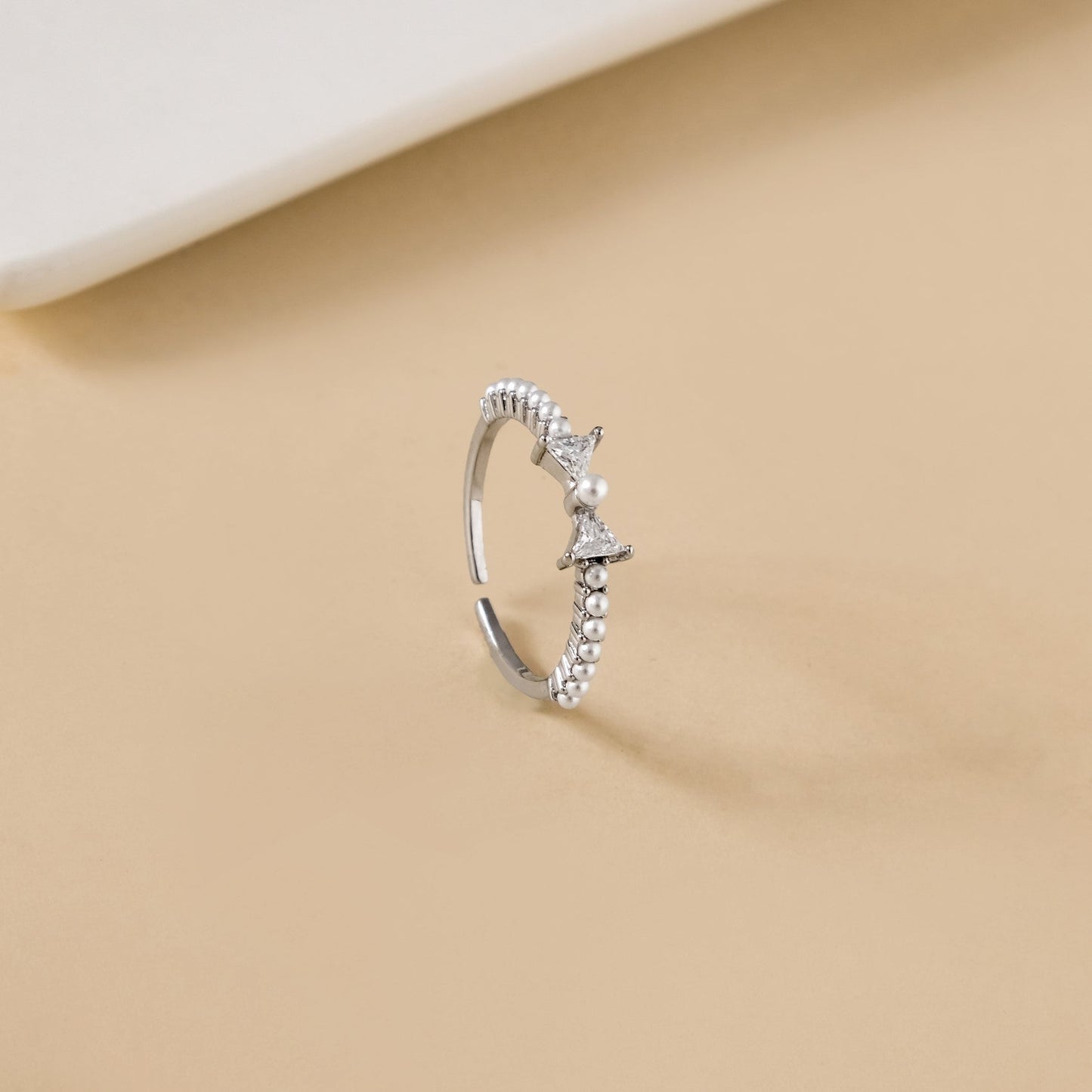Bow Belle Silver Ring
